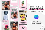 Feminine Pinterest Templates Canva, a Social Media Template by ltsdesigns (Thumbnail 1 of 3)