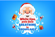 Christmas quote white lips pale face, an Illustration by Vector Tradition (Thumbnail 3 of 3)