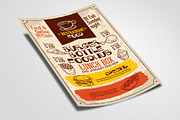 Retro Food Restaurant Flyer Template, a Marketing Template by Business Flyers (Thumbnail 2 of 2)