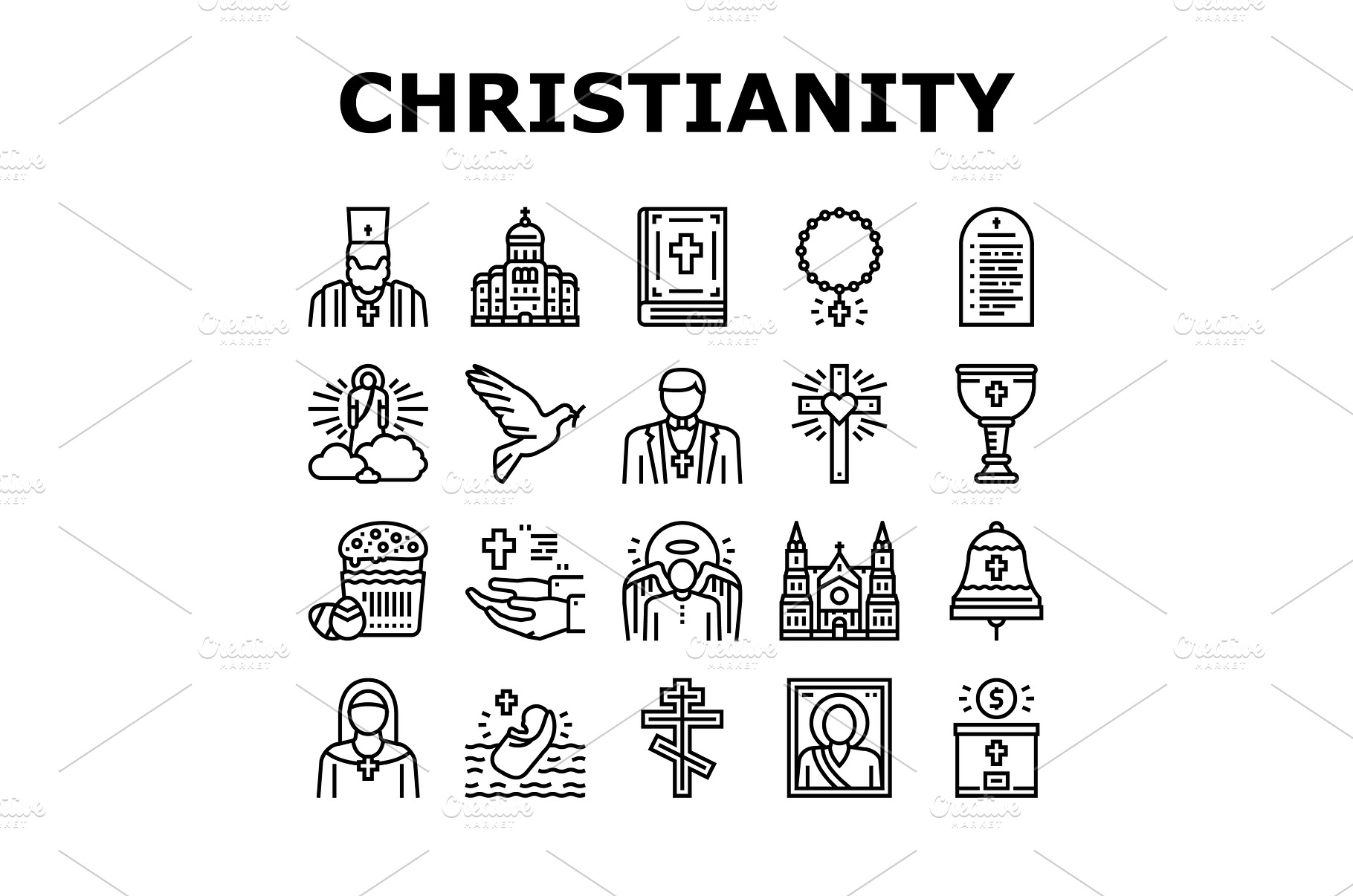 Christianity Religion Church Icons, an Industrial Photo by pikepicture