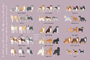 Big collection of 180dog silhouettes, an Animal Illustration by Siriliadka Dreams (Thumbnail 2 of 8)