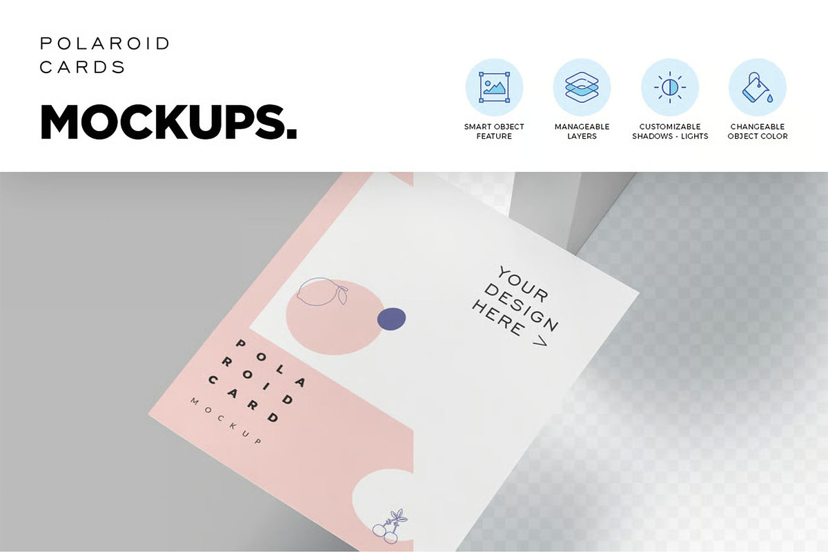 Beautiful Polaroid Mockup, an Advertising Mockup by megostudi0 (Photo 7 of 7)