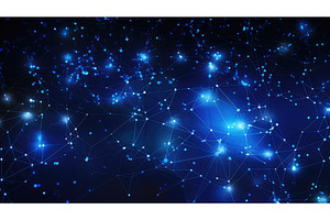 web blue internet background ai, a Technology Photo by pikepicture