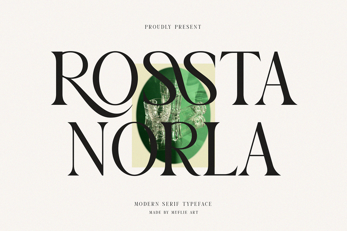 ROSSTA NORLA, a Serif Font by Muflieart (Photo 1 of 7)