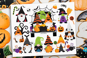 Halloween Gnomes Clipart, SVG