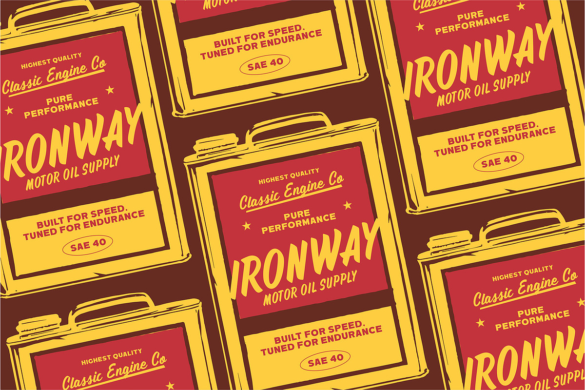 Hotrod Retropack Retro Font Pack, a Sans Serif Font by Letterhend Studio (Photo 8 of 10)