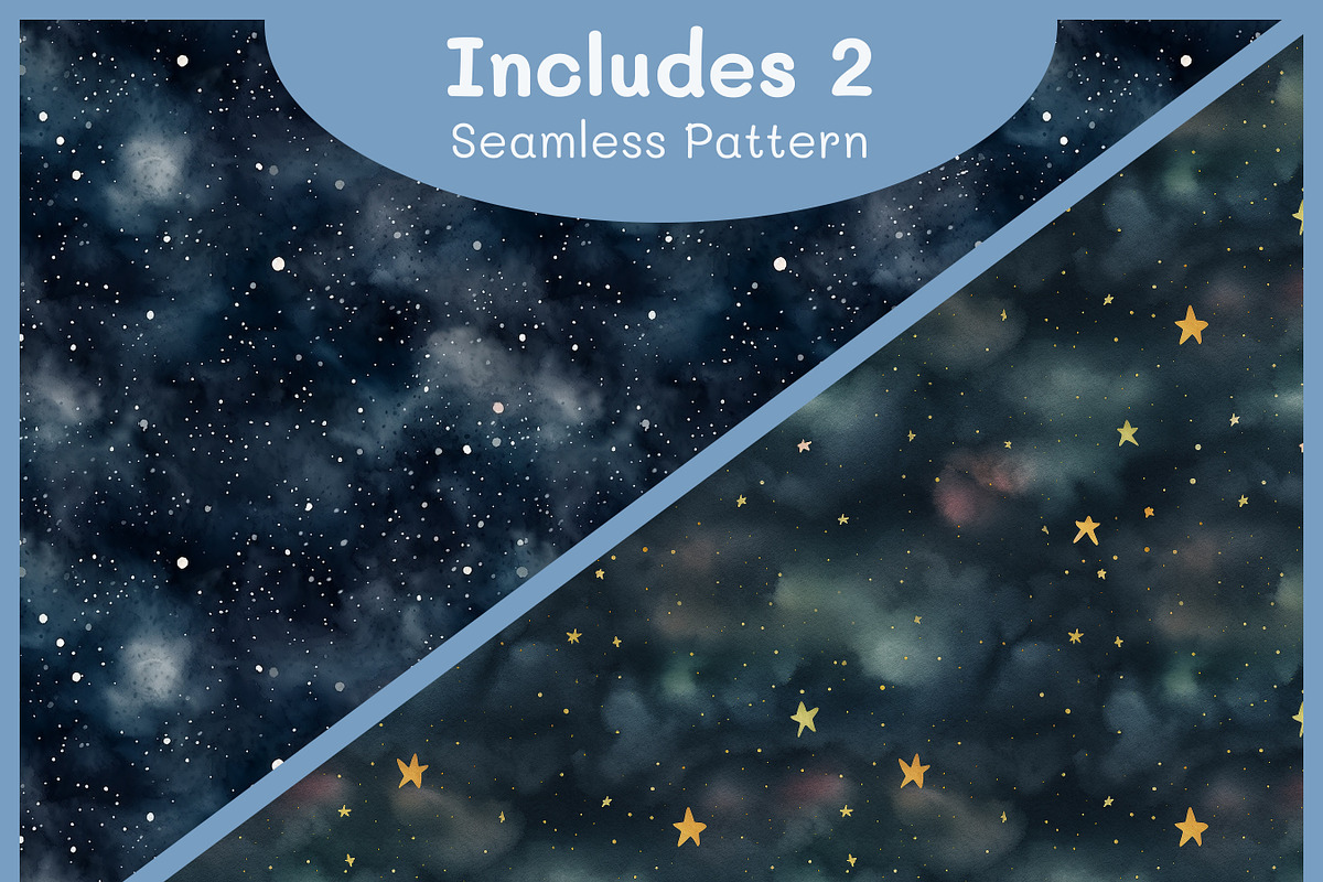 Cute Astronauts Watercolor Clipart, a Decorative Illustration by Digital Dreamscaping (Photo 3 of 5)