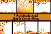 Autumn Leaves Border Set, a Decorative Illustration by Pavel Vectors (Thumbnail 1 of 8)