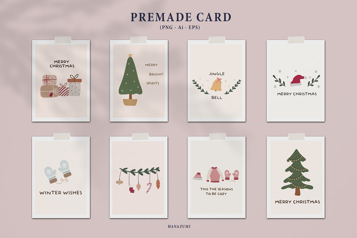 Christmas Winter BUNDLE, a Decorative Illustration by Hanazumi (Photo 10 of 20)