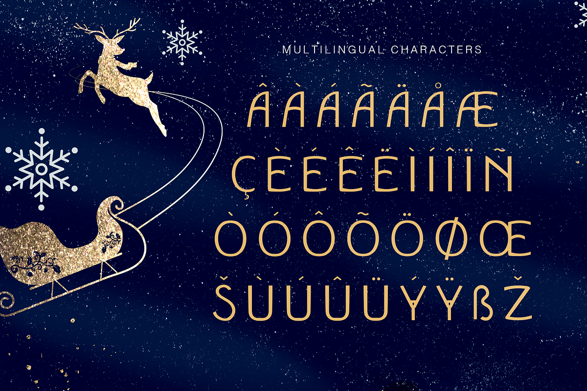 Bright Night Xmas Holiday Display, a Font by Cloverons (Photo 11 of 13)