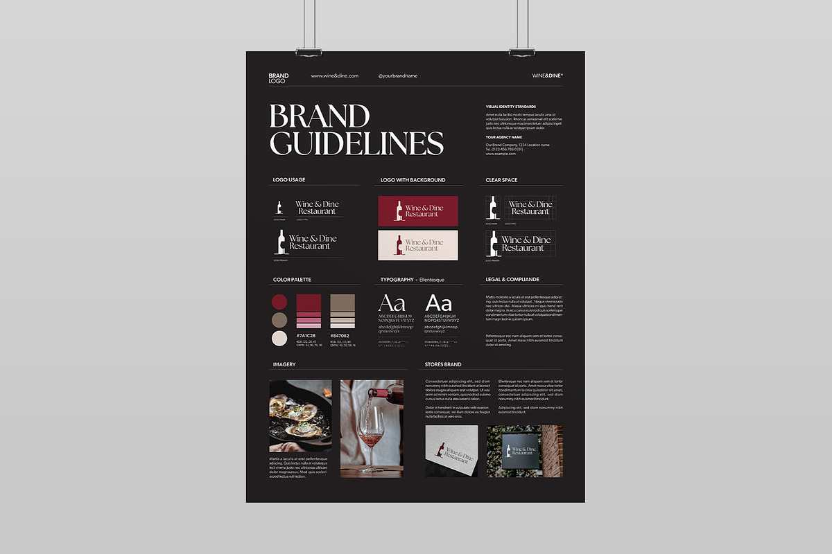 Brand Guidelines Poster Template, a Poster Template by BrandPacks