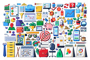 Business Clipart - 100 Elements, a Finance Illustration by barsrsind (Thumbnail 1 of 3)