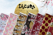 Cherry Blossoms Japanese Patterns, a Pattern Graphic by KaramfilaS (Thumbnail 1 of 23)