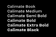 Calimate Family Fonts, a Sans Serif Font by Yukita Creative (Thumbnail 2 of 12)