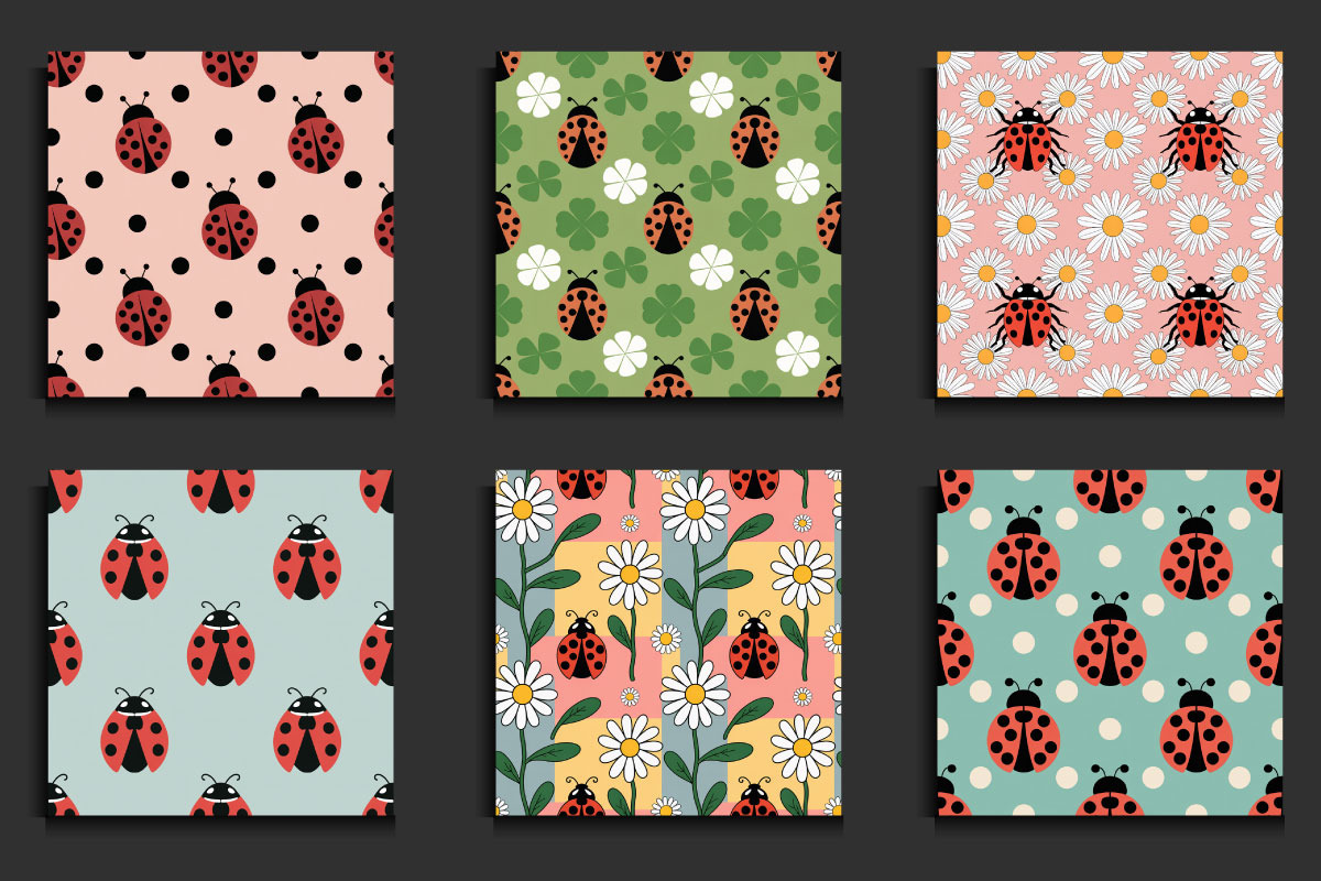 70 Ladybug Seamless Patterns, a Pattern Graphic by protabsorkar11 (Photo 4 of 4)