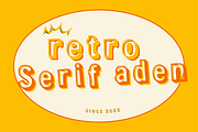 Serif Retro Aden Timeless Vintage, a Sans Serif Font by adenpinkstore (Thumbnail 3 of 7)