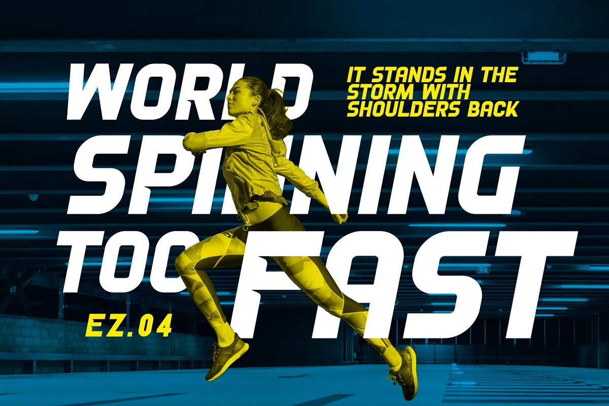 Kynetik - Bold Athletic Sans Serif, a Sans Serif Font by Brand Earth (Photo 4 of 7)