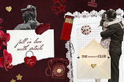 The Amour Club Romantic Collage Pack, an Object Graphic by lerinartstudio (Thumbnail 2 of 9)