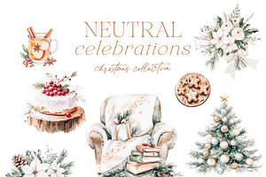 Watercolor Christmas Graphics