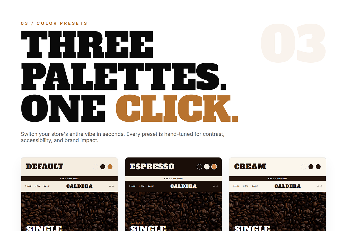 Caldera Shopify Theme, a Shopify Template by Ibnul Jaif Farabi (Photo 3 of 8)