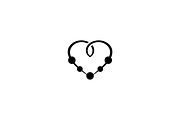 Minimalist Heart Beads Logo, a Branding & Logo Template by Luxury Logos (Thumbnail 3 of 4)