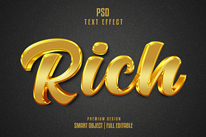 Rich Editable 3D Text Effect, a Layer Style Add-On by himelgfx