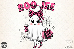 Halloween Boo-Jee Ghost Loepart Prin, an Illustration by Libby Wishes