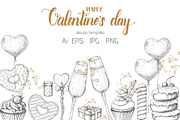 Valentines Day Set., an Object Graphic by Tabiti (Thumbnail 3 of 4)