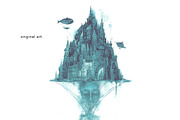Watercolor illustration with town., an Illustration by WinWinFolly (Thumbnail 3 of 5)