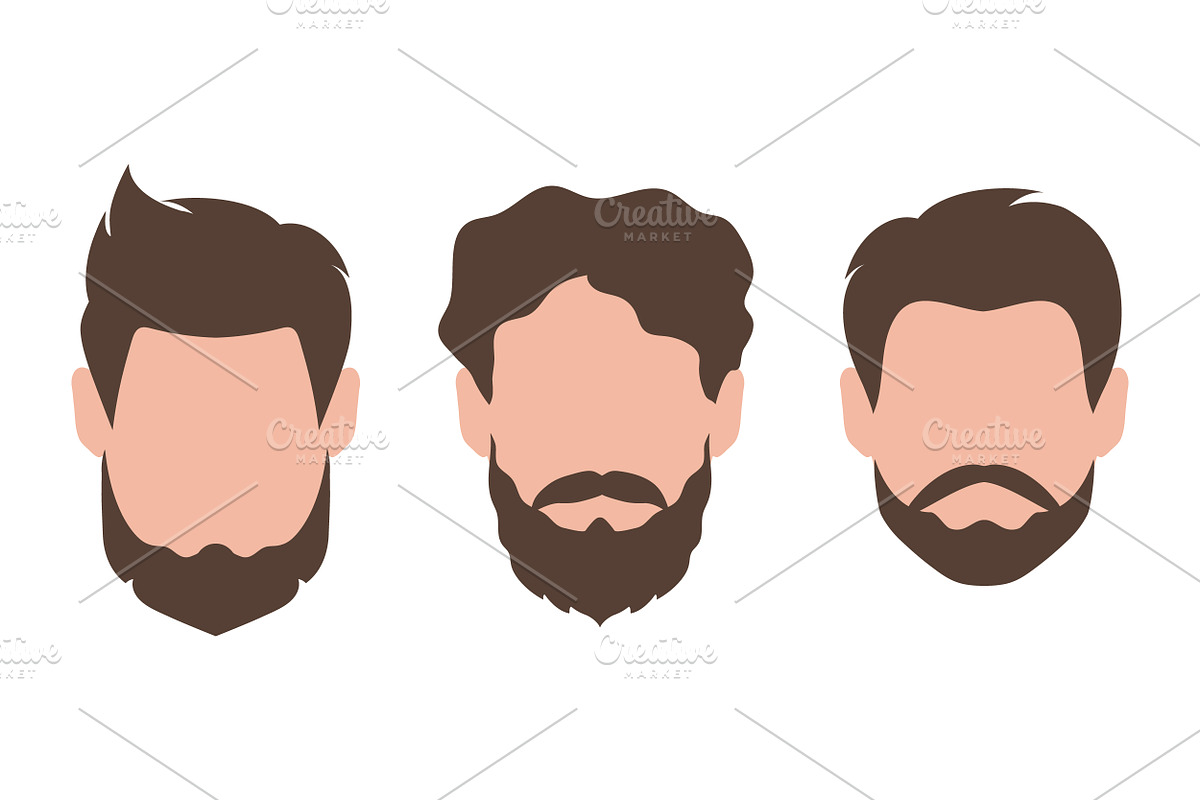 Different Haircut Men Set, a Person Illustration by PsychocheArt (Photo 4 of 5)