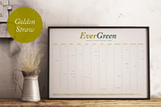 Undated Eco Wall Calendar Template, a Poster Template by Elibee (Thumbnail 6 of 8)
