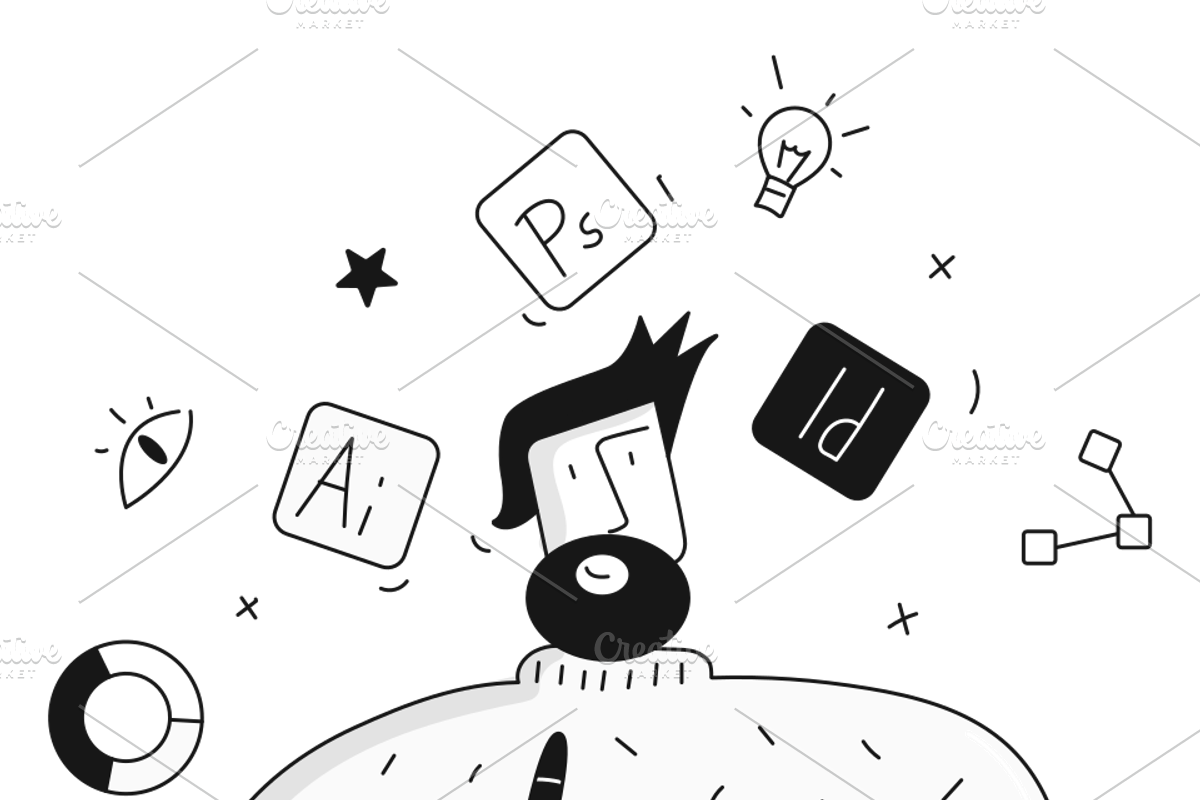 12 Framer Website İmages, a Person Illustration by DaisyStudio (Photo 3 of 8)