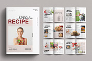 Recipe Book Brochure Template, a Brochure Template by E-Type (Thumbnail 1 of 7)
