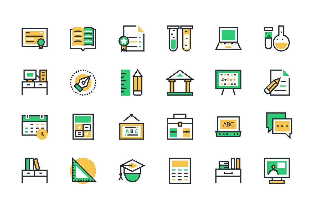 125+ School and Education Icons preview 2