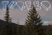 Threed, a Font by xero fonts (Thumbnail 1 of 5)