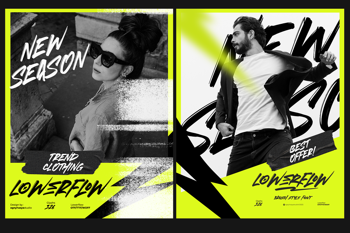 Lowerflow - Brush Font, a Font by agnyhasyastudio (Photo 5 of 10)