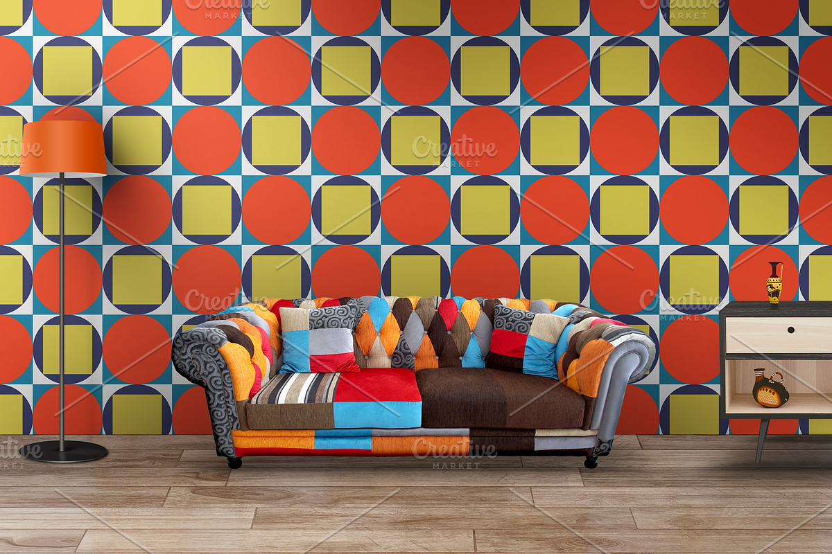 Color geometric seamless pattern set, a Pattern Graphic by ExpressShop (Photo 7 of 7)
