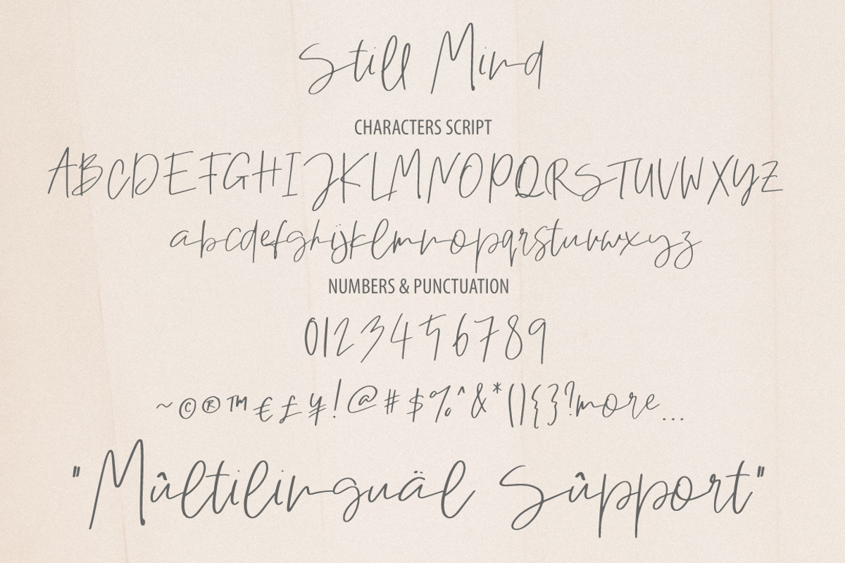 Still Mind | Classy Font preview 8
