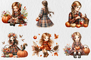 Fall Gnome Clipart Bundle, a Seasonal Illustration by Rose Art (Thumbnail 2 of 3)