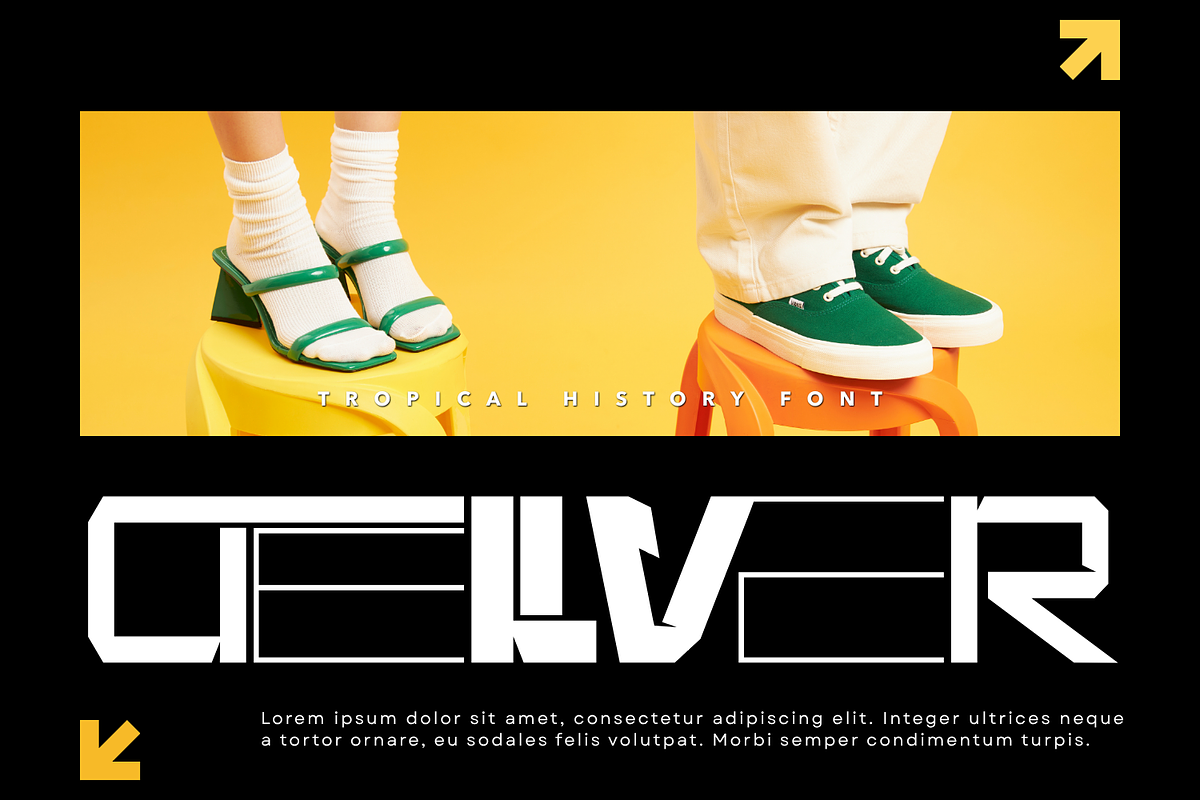 Tropical History - Futuristic Font, a Sans Serif Font by 177Studio (Photo 3 of 8)