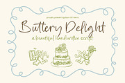 Buttery Delight Handwritten Script, a Script Font by stylishtype.co (Thumbnail 1 of 20)