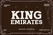King Emirates Font, a Slab Serif Font by Creativetacos (Thumbnail 1 of 10)