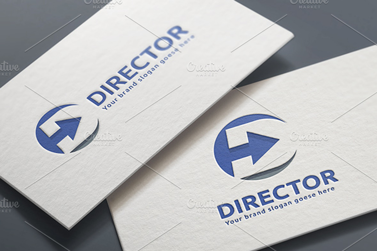 Director Letter D Logo, a Branding & Logo Template by WheelieMonkey