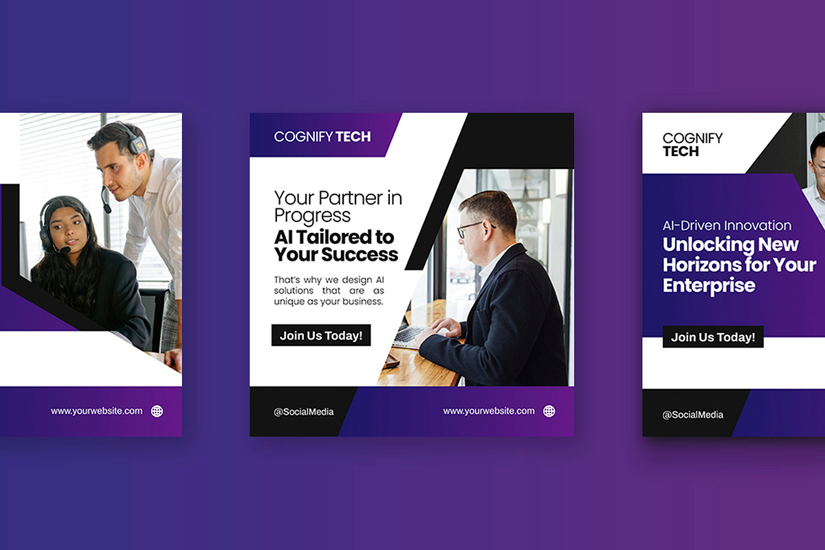 Cognifytech - Instagram Post, a Social Media Template by Esensifiksi.studio (Photo 3 of 3)