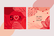 Valentine`s Day Instagram posts, a Poster Template by akovtun (Thumbnail 4 of 4)