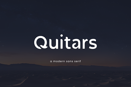 Quitars Modern Sans Serif, a Font by typeflair