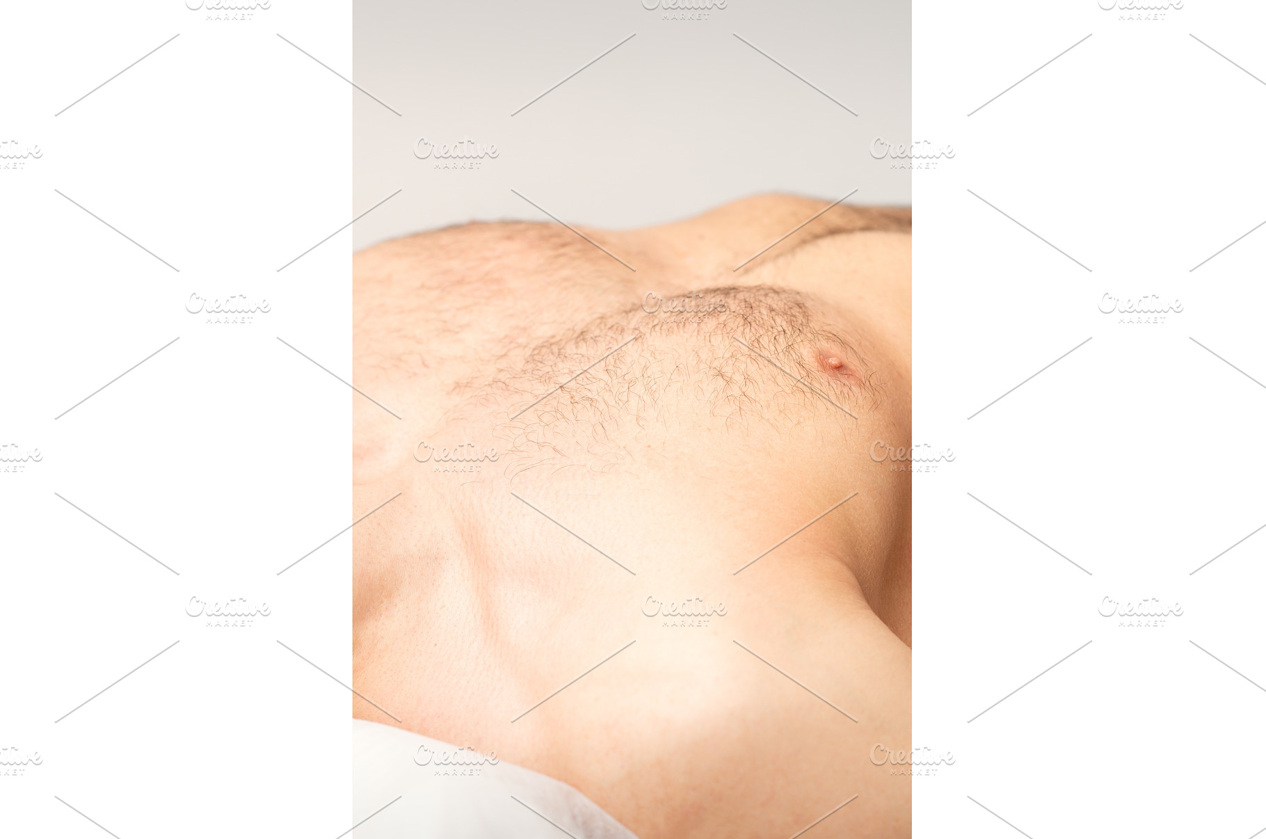 Hairy body, stomach, and chest of a, a Person Photo by okskukuruza