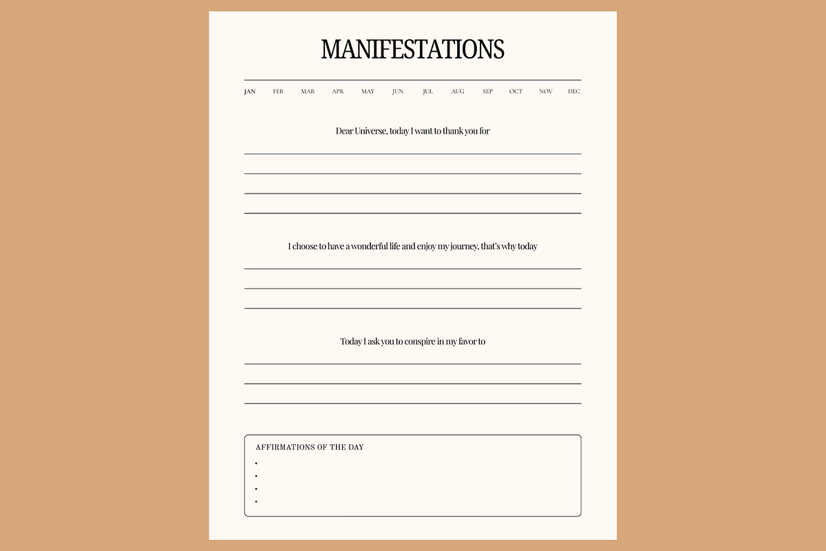 Mental Health Journal PDF Template, a Stationery Template by MIRoots Design Studio (Photo 3 of 10)