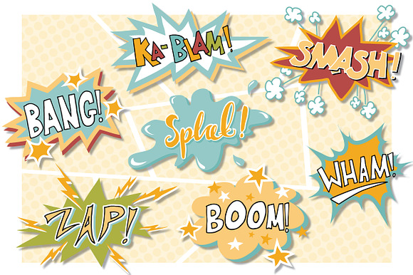 Superhero Comic Book Overlays preview 5