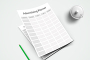 Canva Advertising Tracker Planner, a Stationery Template by ARP Creation (Thumbnail 2 of 3)